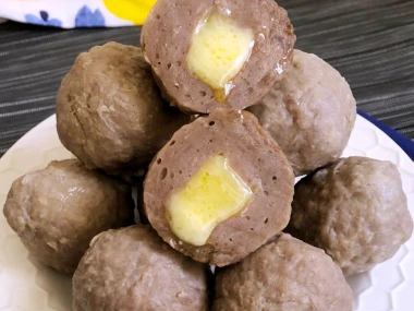 Bakso Sapi Isi Keju. (Cookpad)
