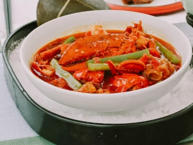 Olahan kepiting. 