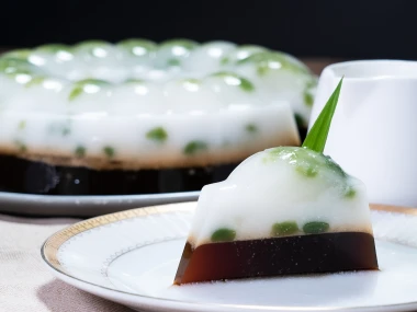Puding cendol gula aren.